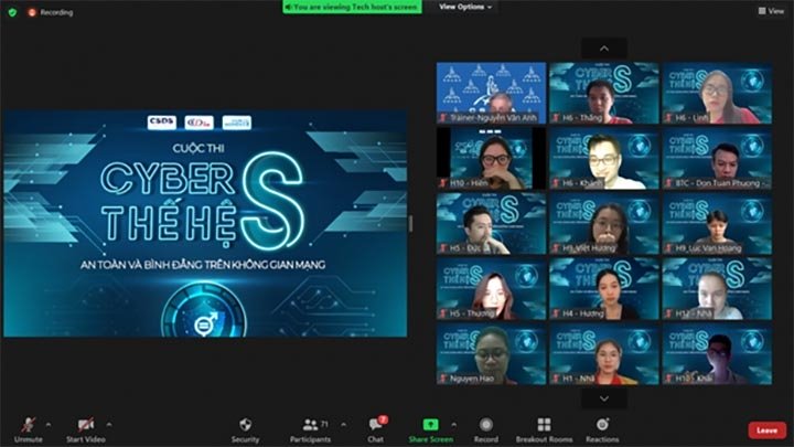 Sensibilisation des jeunes Vietnamiens à la sécurité dans le cyberespace et à l égalité des genres